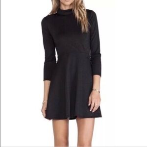𝅺FREE people little black dress high collar open back sz small